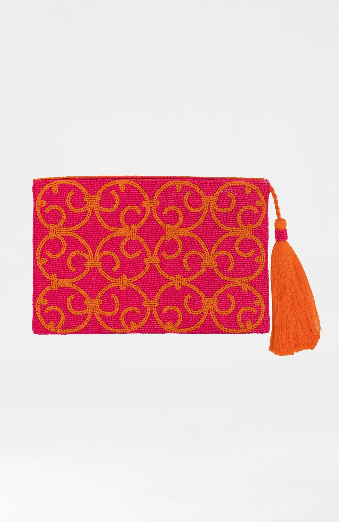 Beaded Clutch - Heaven's Gate Orange Pink