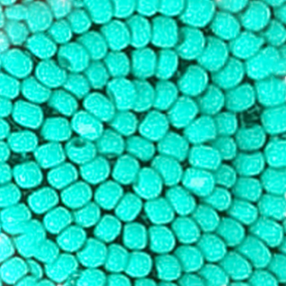 Beaded Glass Clip Tassel Earrings - Johannesburg Turq One Size