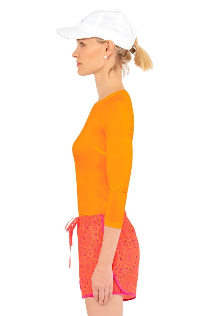 Beyond the Beyond Softest Long Sleeve Tee Orange