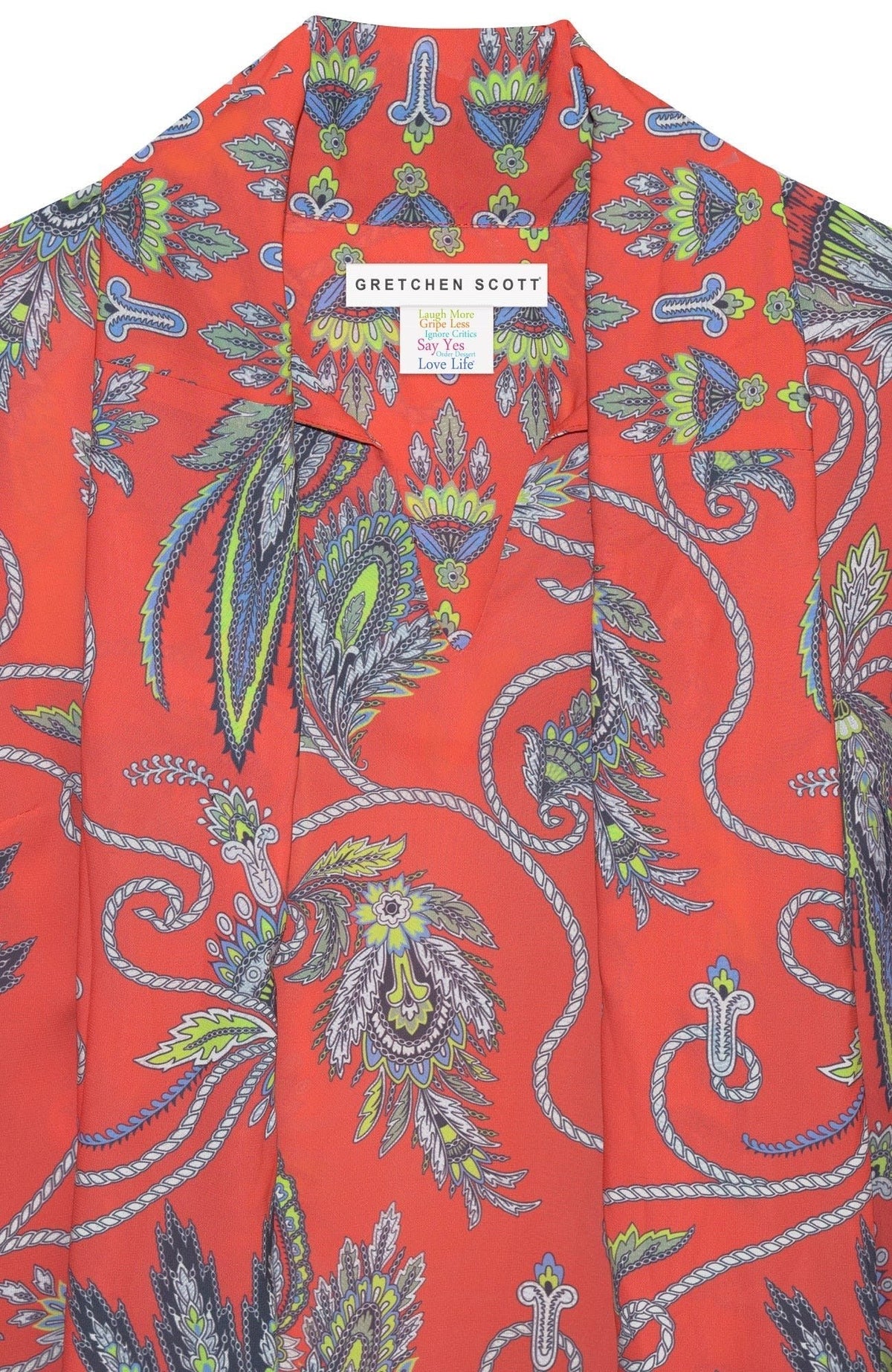 Billow Tie Blouse - Plume - Final Sale Coral