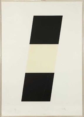 Black White Black - Ellsworth Kelly (American, 1923-2015)