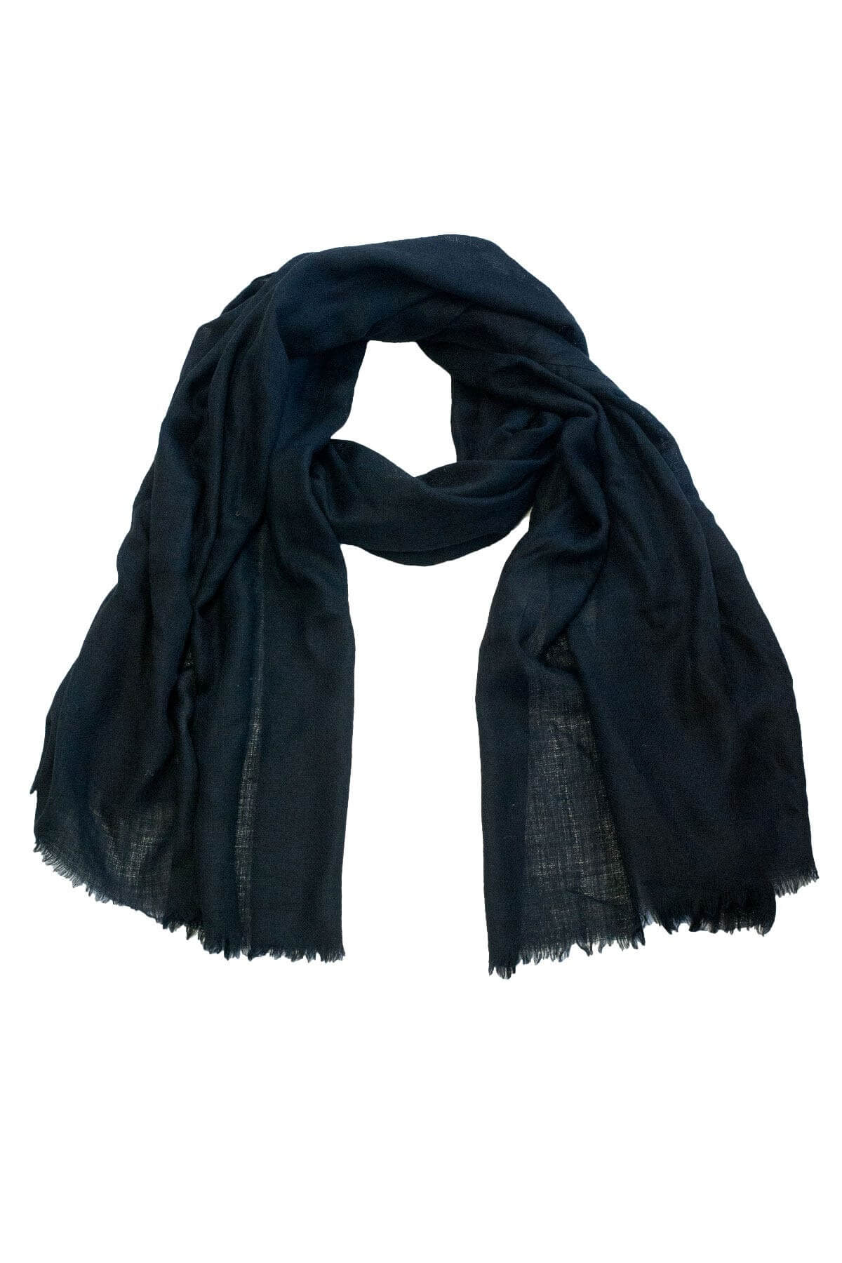 100% Cashmere Pashmina Scarf/Shawl - Classic Black