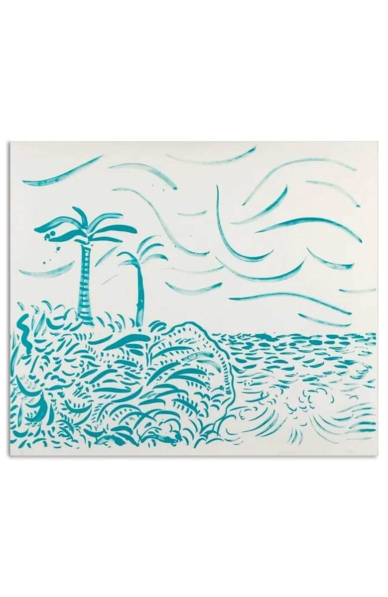 David Hockney Green Bora Bora (1979) None None