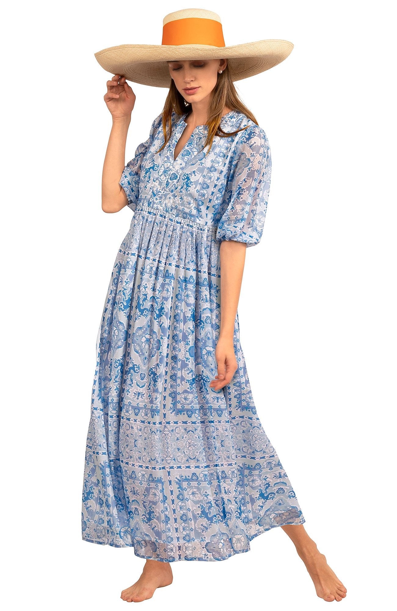 Borderline Midi/Maxi Dress - Watteau - Final Sale Blues