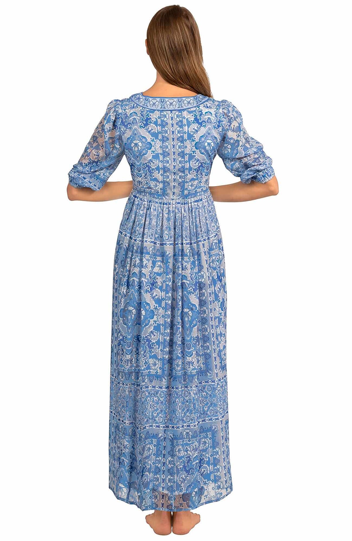 Borderline Midi/Maxi Dress - Watteau - Final Sale Blues