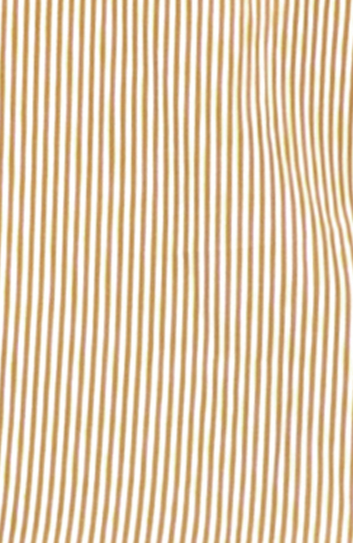 Boyfriend Cotton Shirt - Stripe Khaki