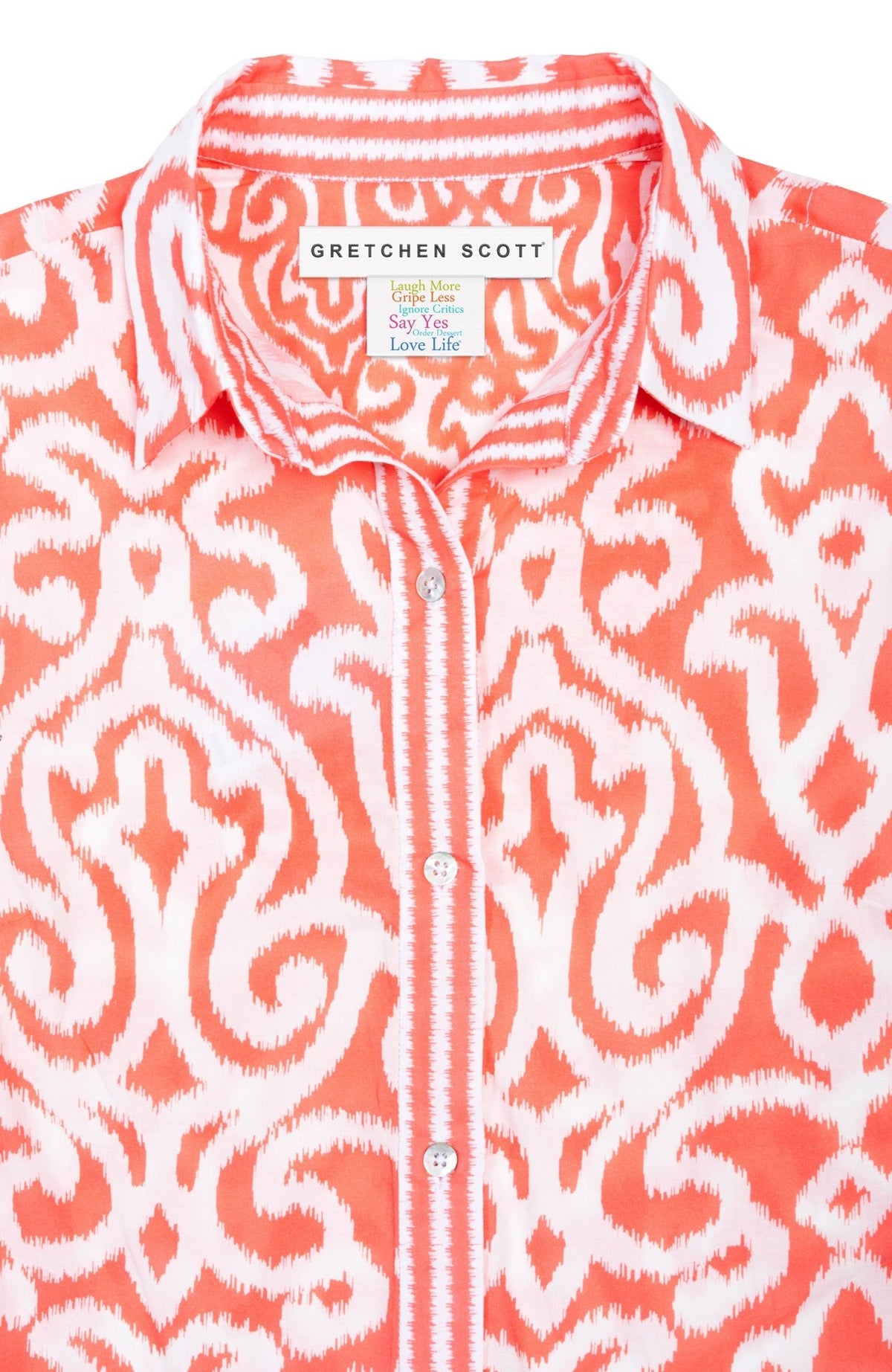 Boyfriend Shirt - Arabesque Melon