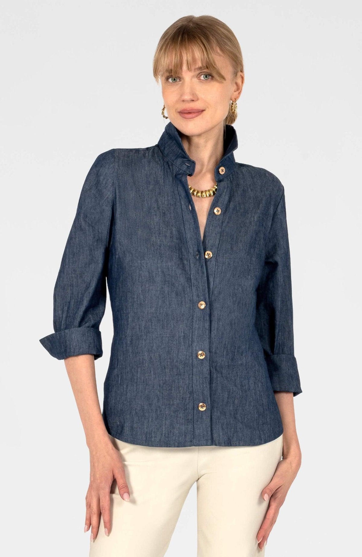 Boyfriend Shirt - Chambray Denim
