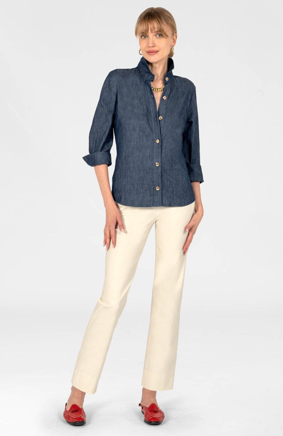 Boyfriend Shirt - Chambray Denim