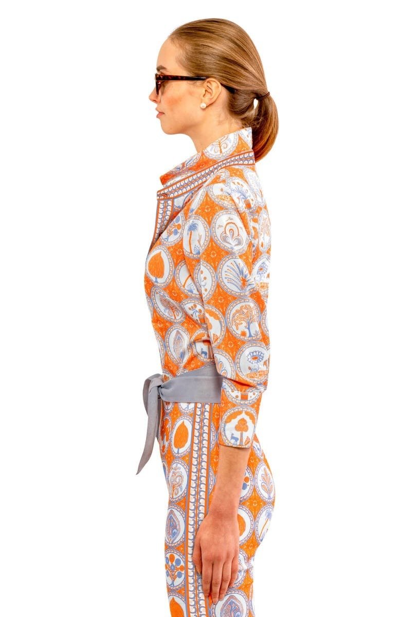 Boyfriend Shirt - Circle Of Love Orange Peri