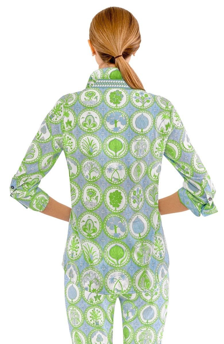 Boyfriend Shirt - Circle Of Love Periwinkle Kelly