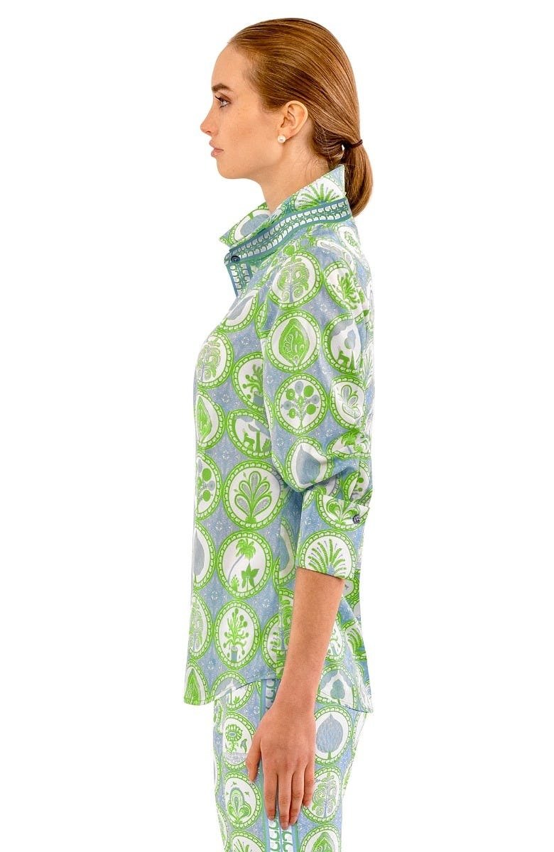 Boyfriend Shirt - Circle Of Love Periwinkle Kelly