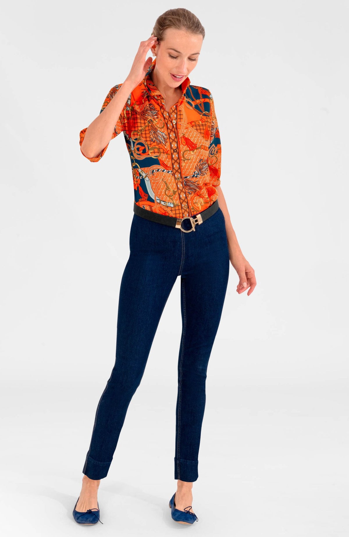 Boyfriend Shirt - Ditto Orange