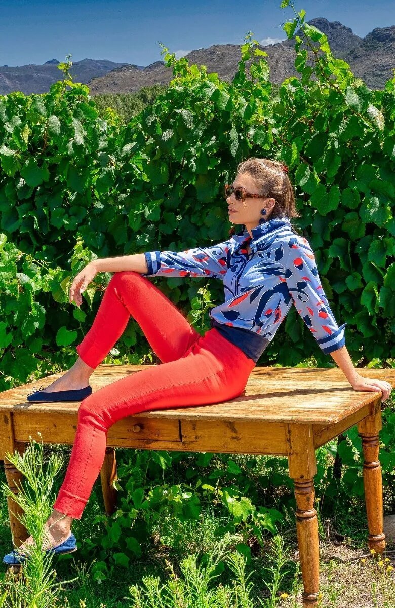 Boyfriend Shirt - Full Bloom - Final Sale Periwinkle