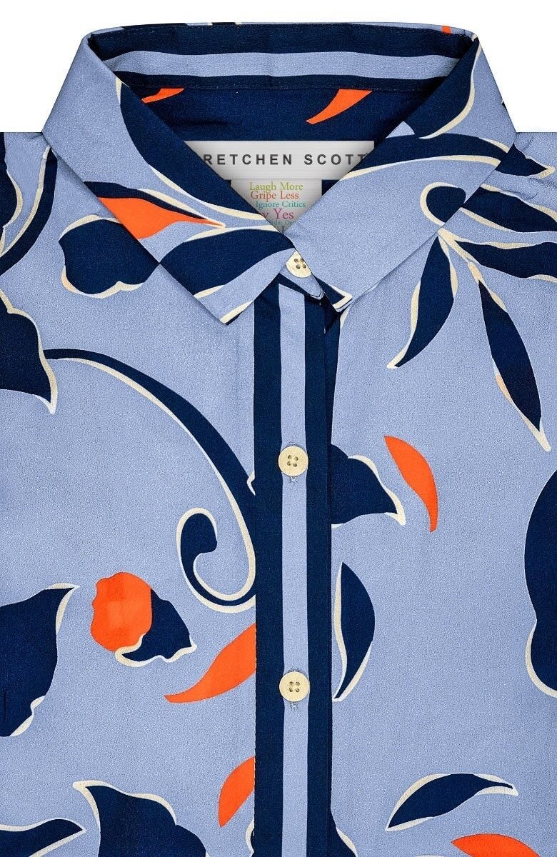 Boyfriend Shirt - Full Bloom - Final Sale Periwinkle