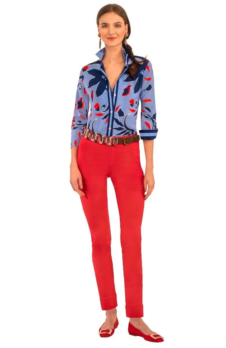 Boyfriend Shirt - Full Bloom - Final Sale Periwinkle