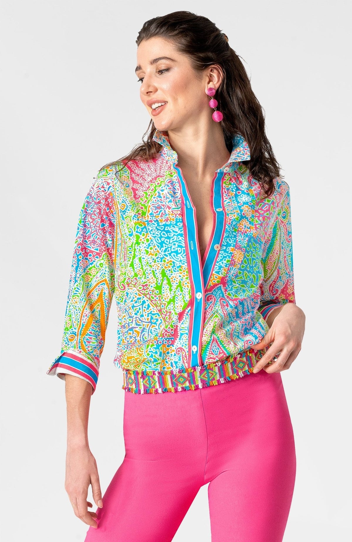 Boyfriend Shirt - Grand Bazaar Brights