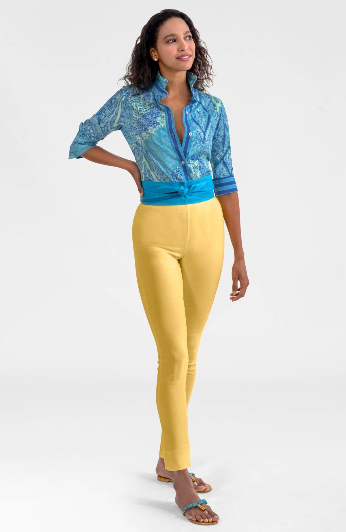 Boyfriend Shirt - Grand Bazaar Turquoise