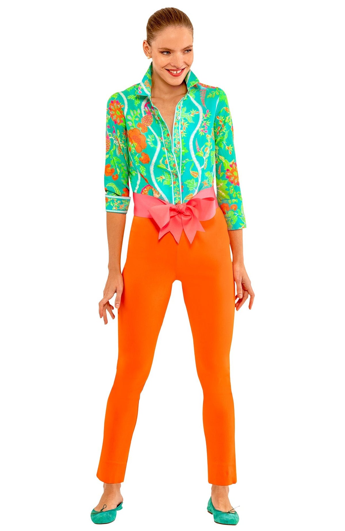 Boyfriend Shirt - Jungle Symphony Turq