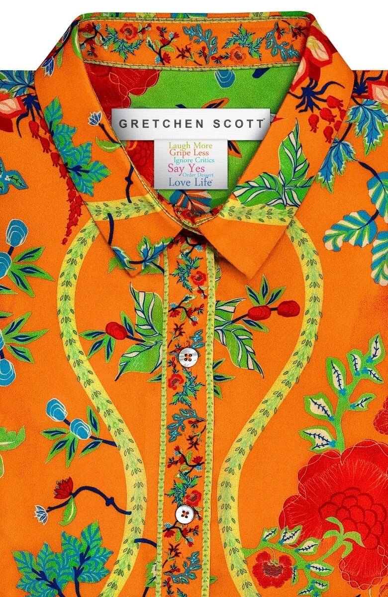 Boyfriend Shirt - Jungle Symphony Orange