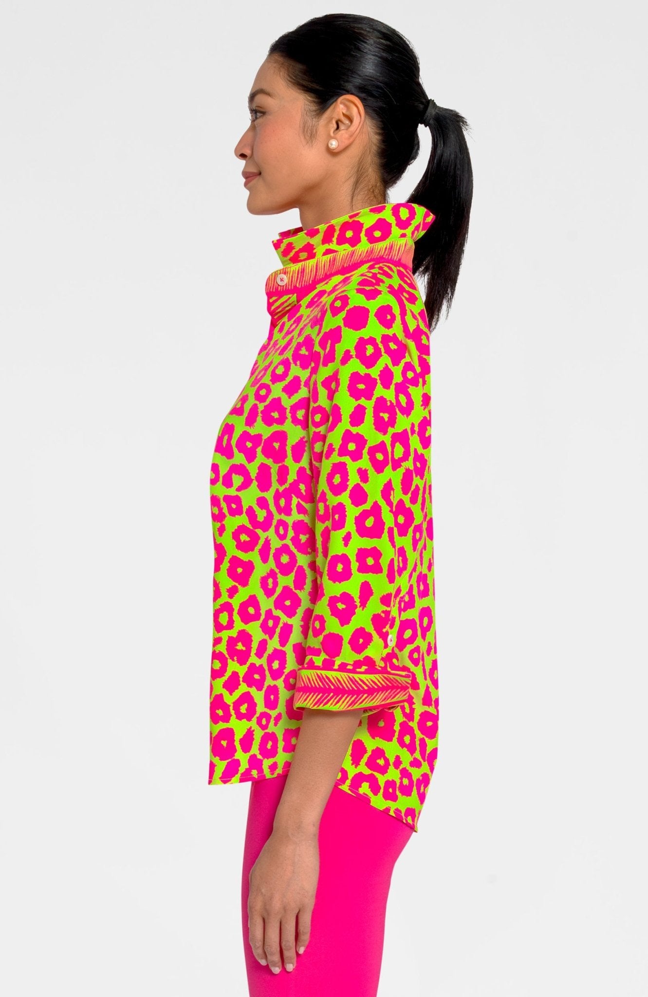 Boyfriend Shirt - Me Jane Lime Pink