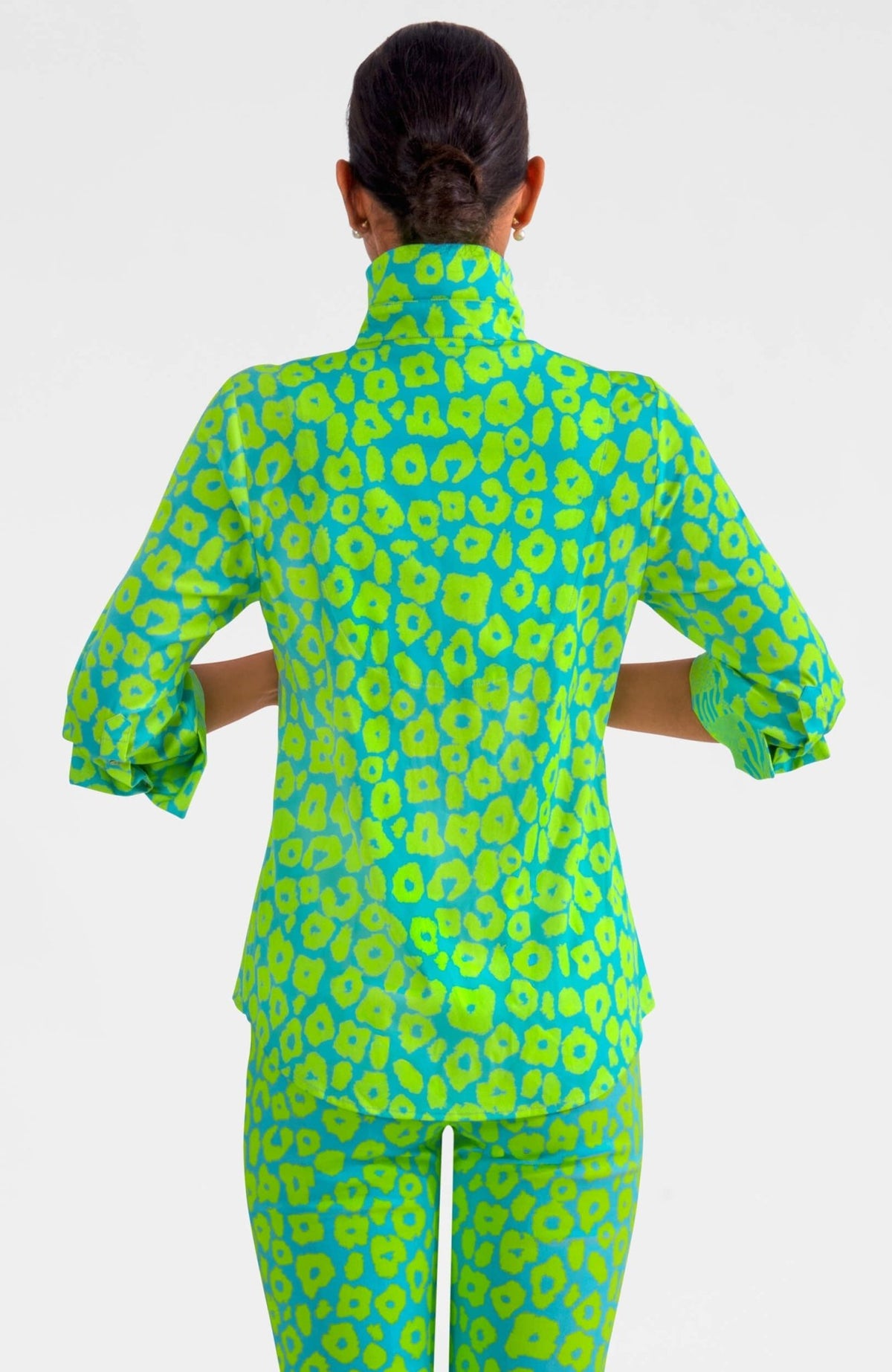 Boyfriend Shirt - Me Jane Turq Lime