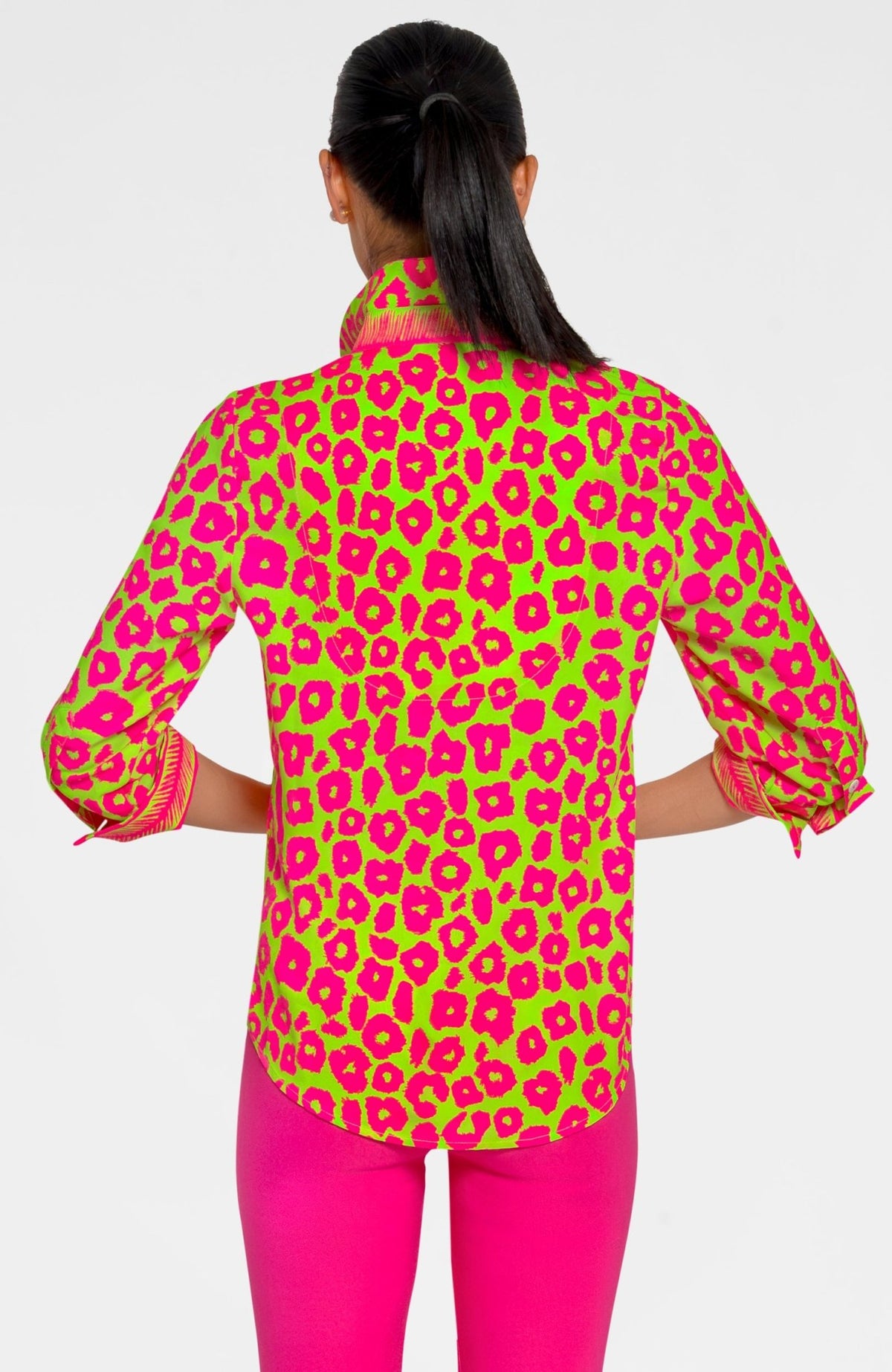 Boyfriend Shirt - Me Jane Lime Pink