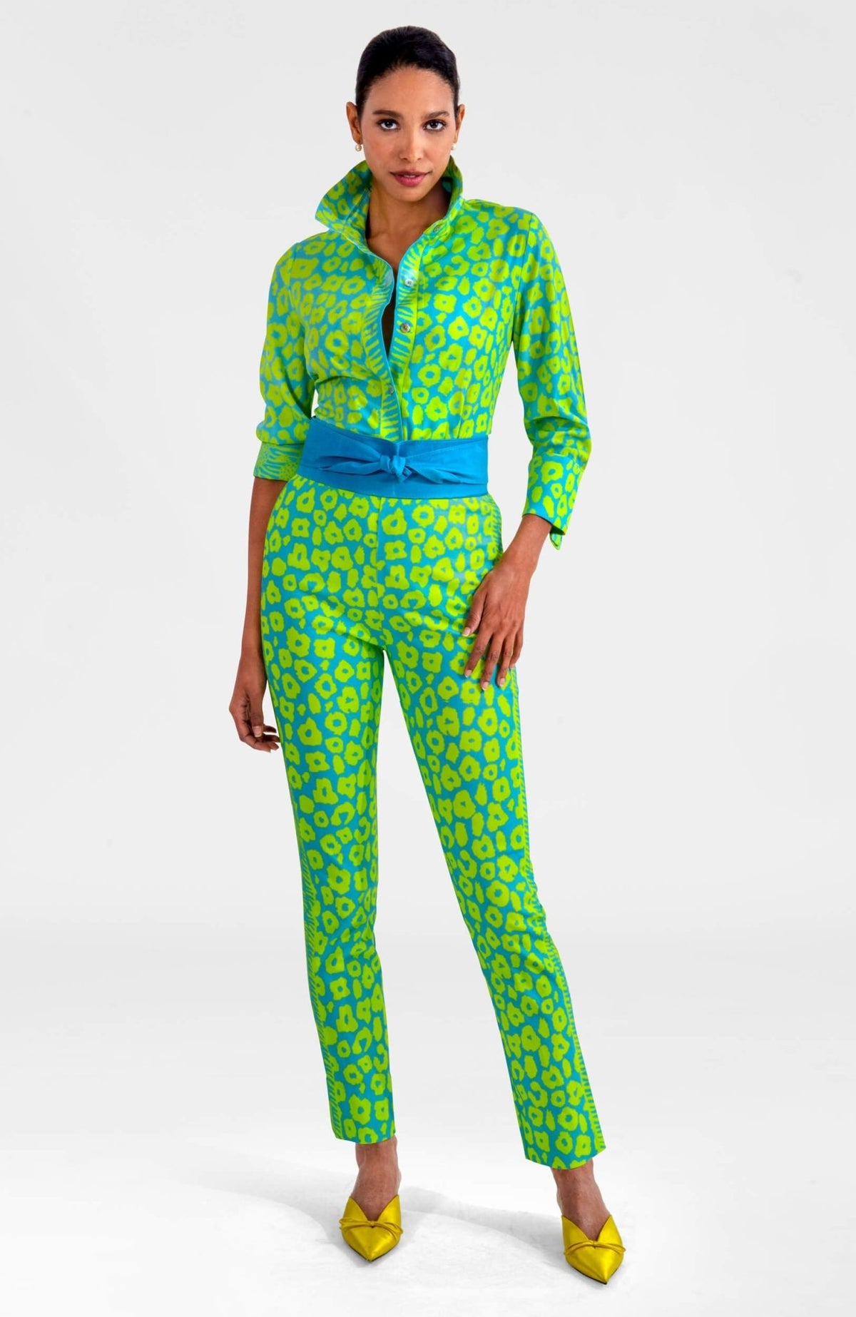 Boyfriend Shirt - Me Jane Turq Lime