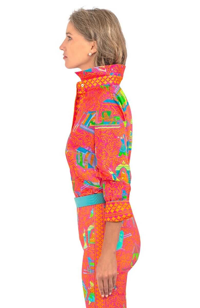 Boyfriend Shirt - Palanquin Party - Final Sale Pink