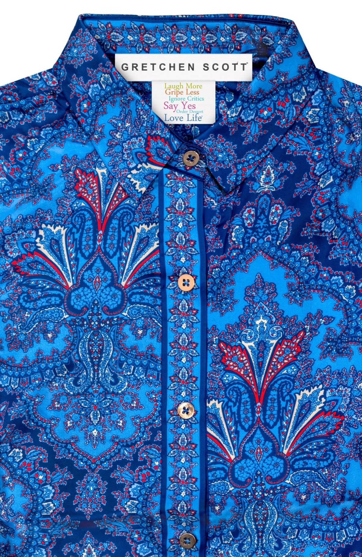 Boyfriend Shirt- Passion Paisley Imari