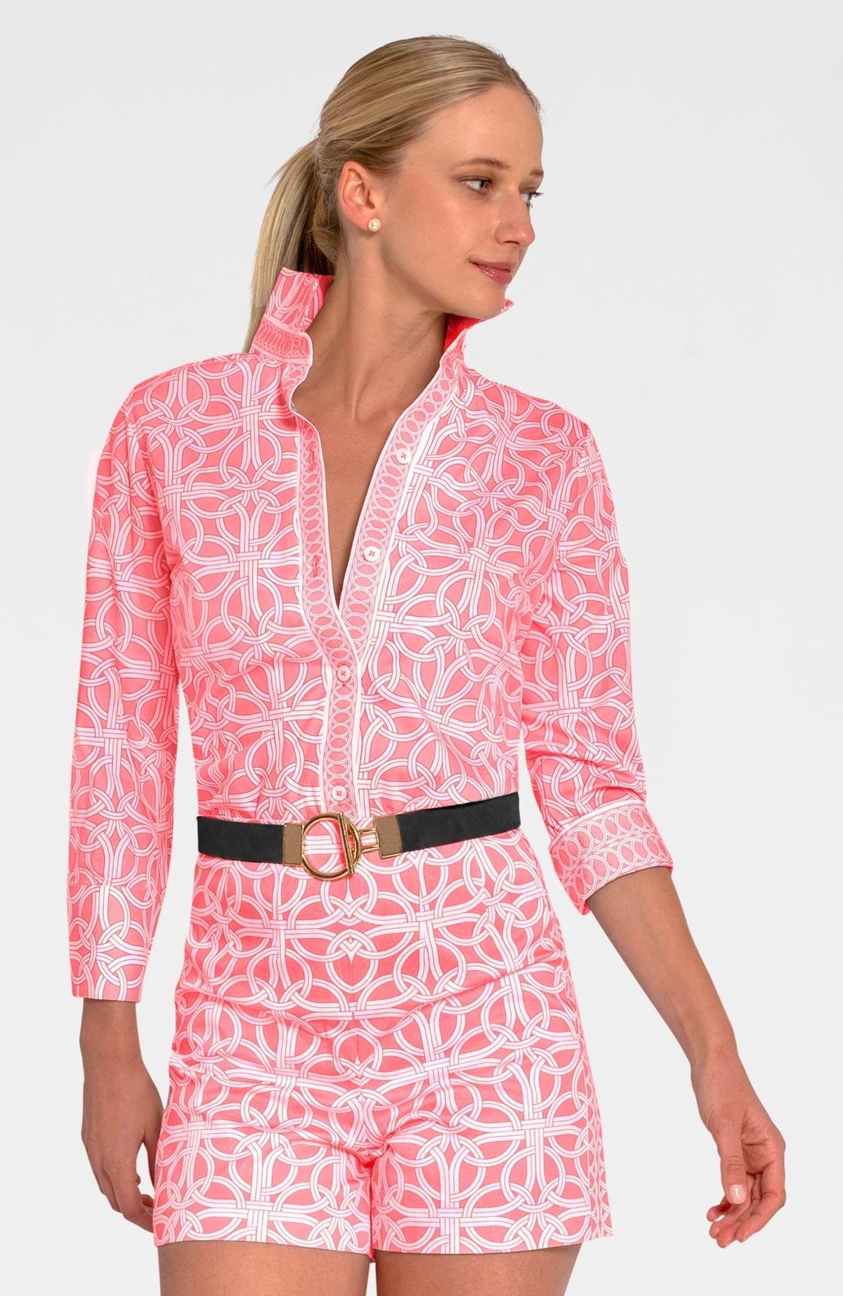 Boyfriend Shirt - Ring Toss Melon