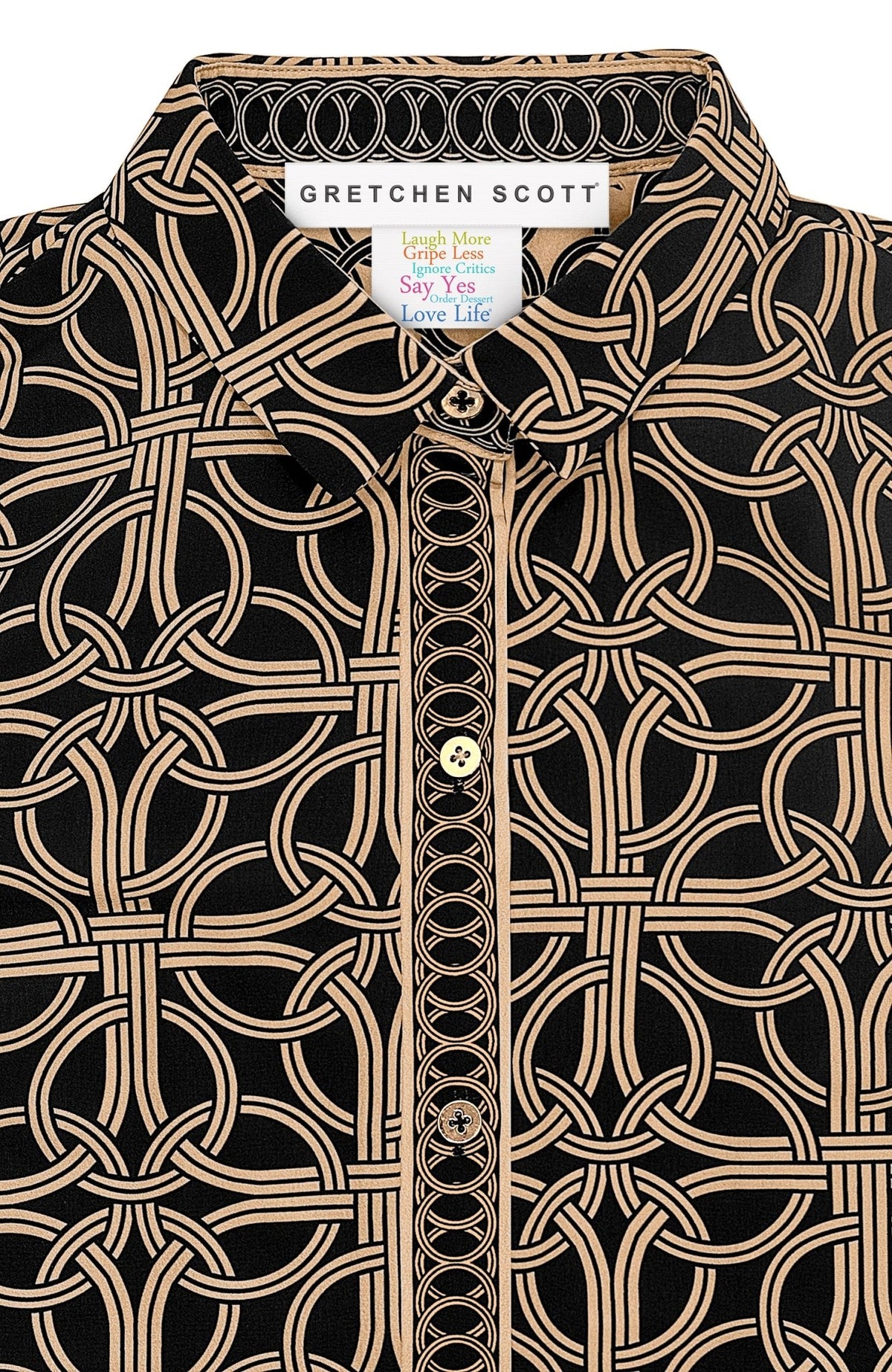 Boyfriend Shirt - Ring Toss Black