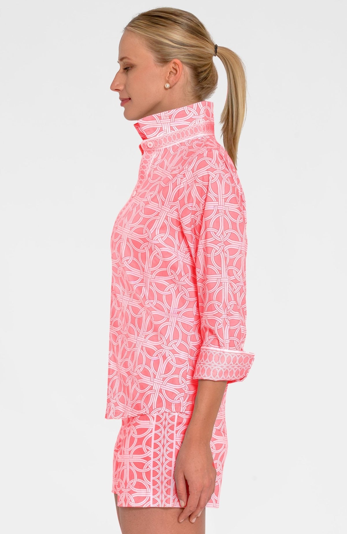 Boyfriend Shirt - Ring Toss Melon