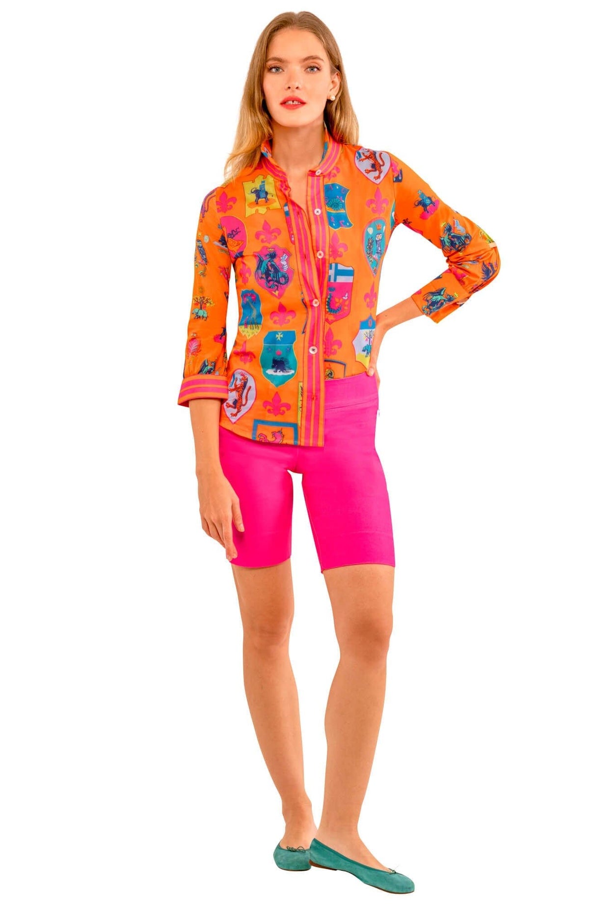 Boyfriend Shirt - Siena - Final Sale Coral