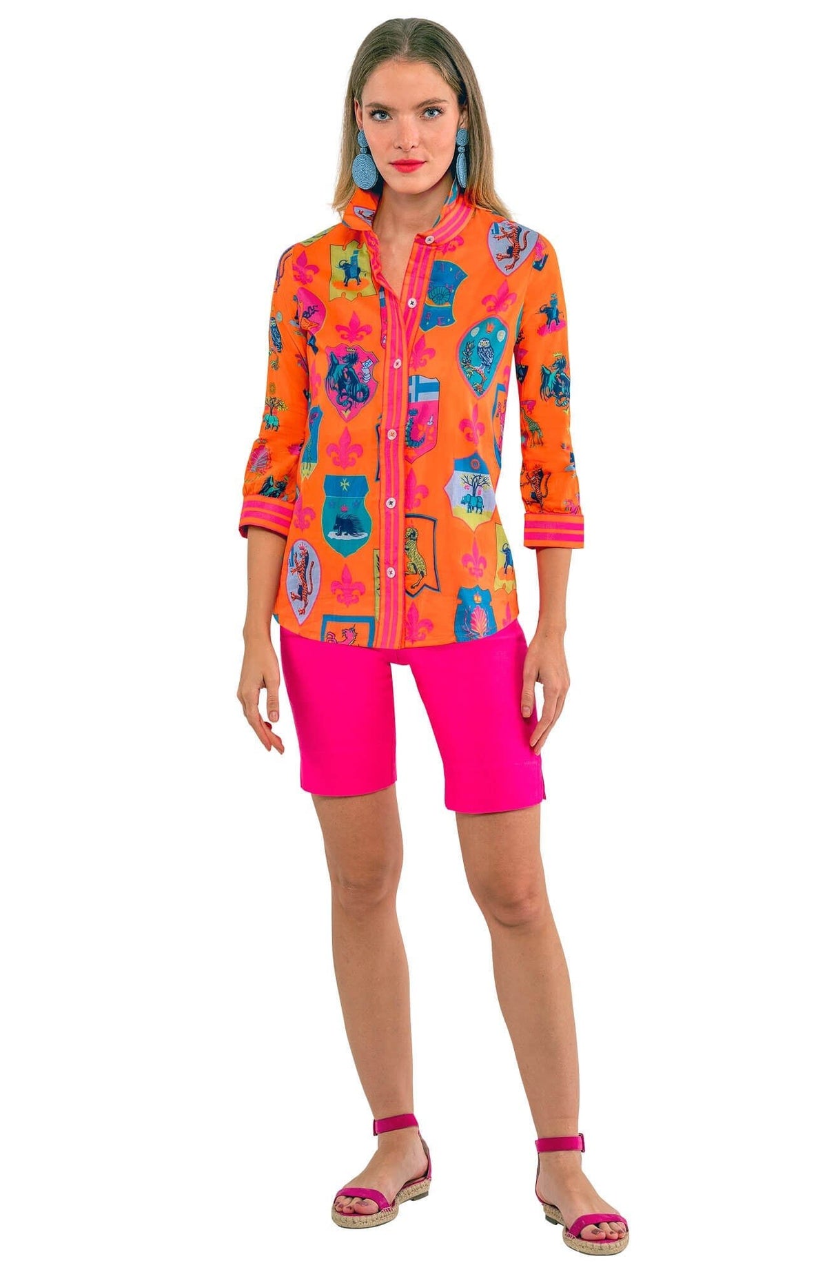 Boyfriend Shirt - Siena - Final Sale Coral