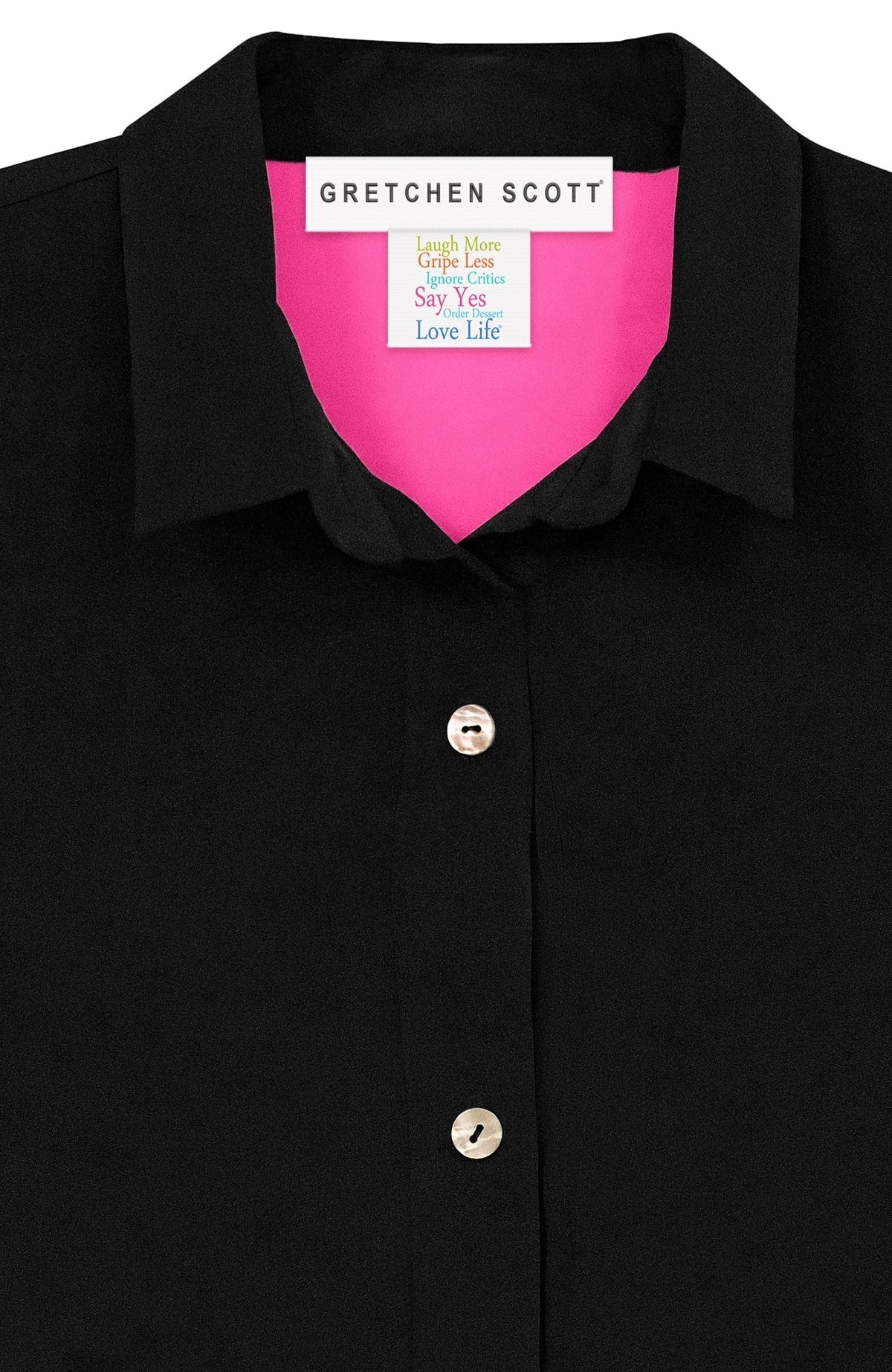 Boyfriend Shirt - Silky Heaven Black