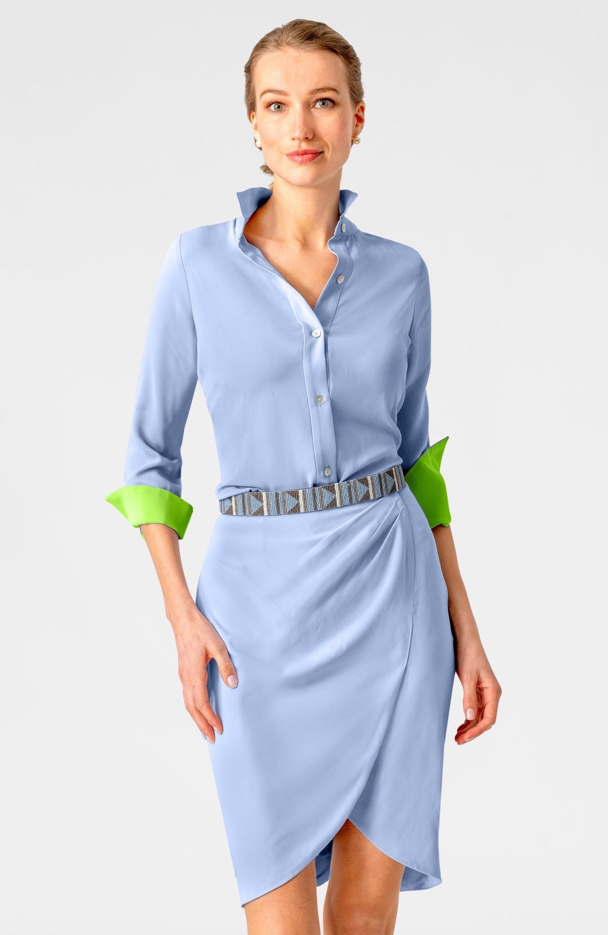 Boyfriend Shirt - Silky Heaven Periwinkle