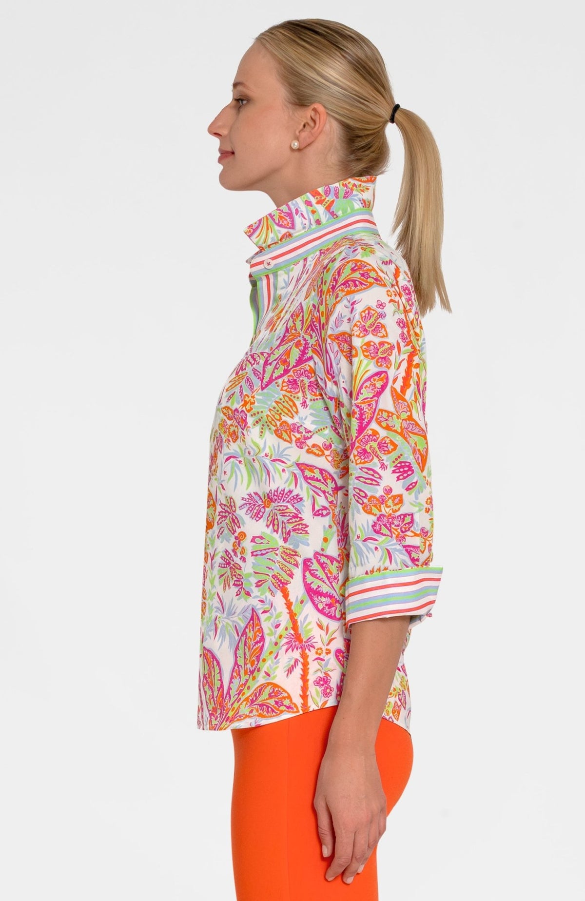 Boyfriend Shirt - Vintage Vines Brights