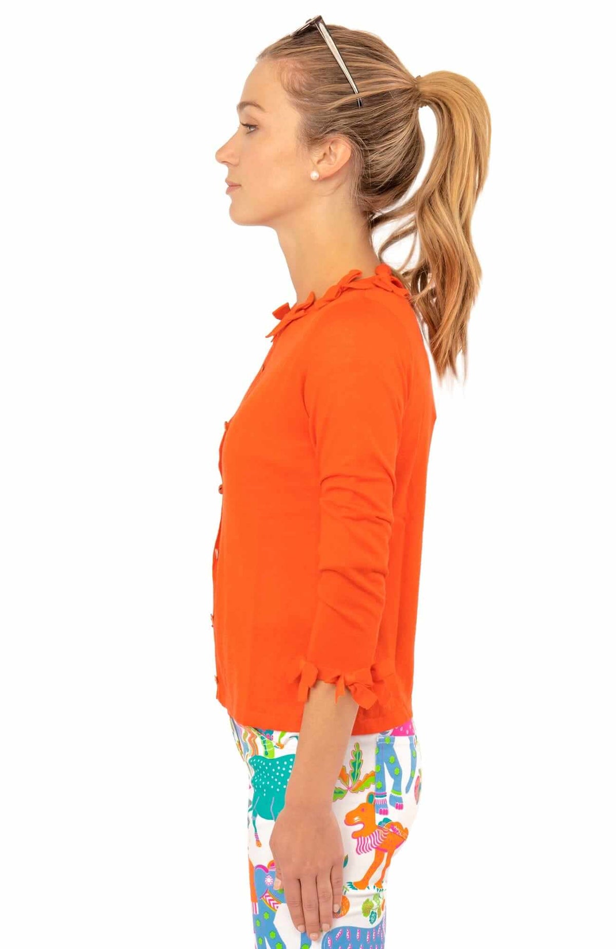 Breakfast at Tiffany's Cardigan Burnt Orange