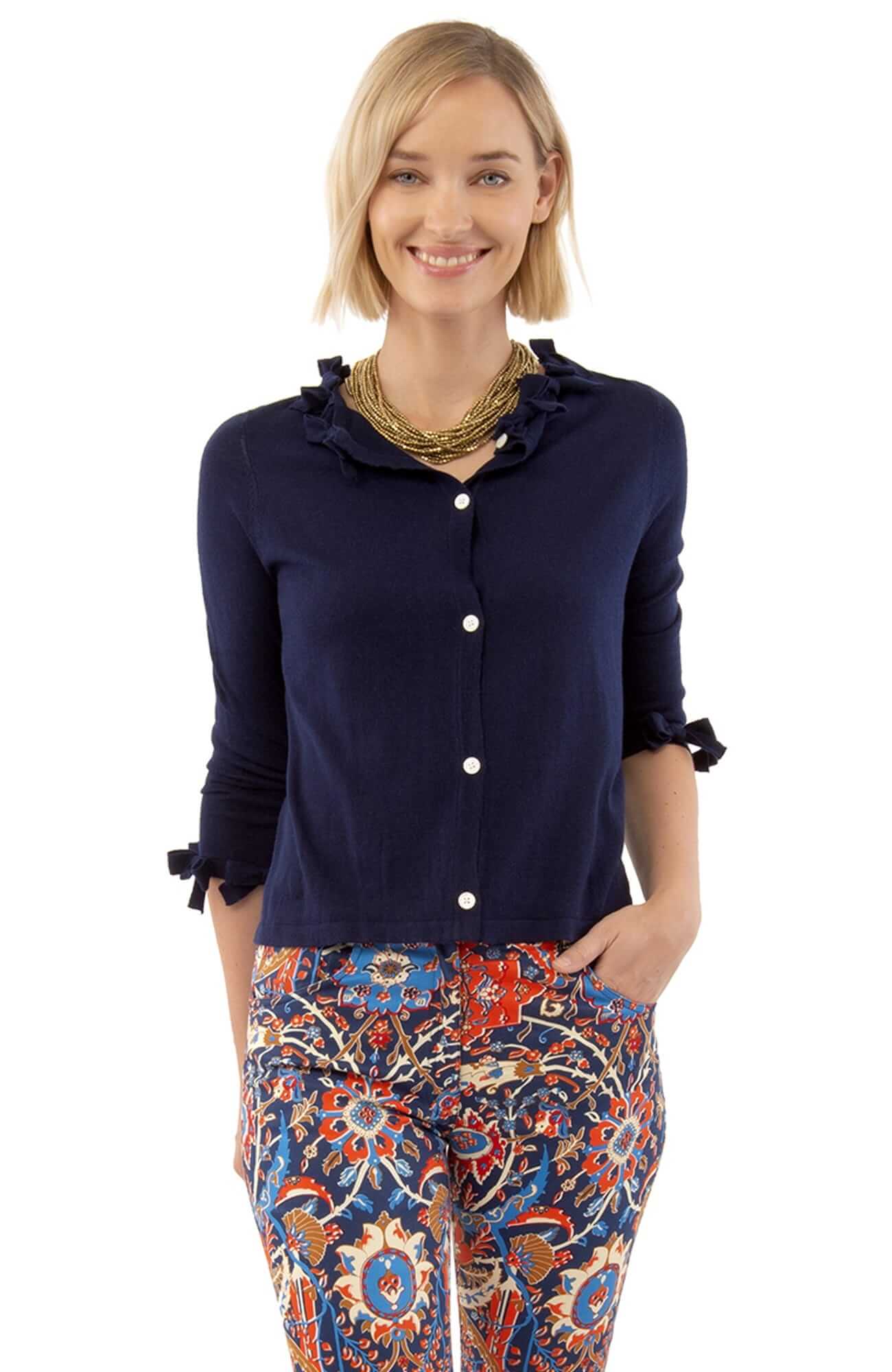Breakfast at Tiffany's Cardigan Navy