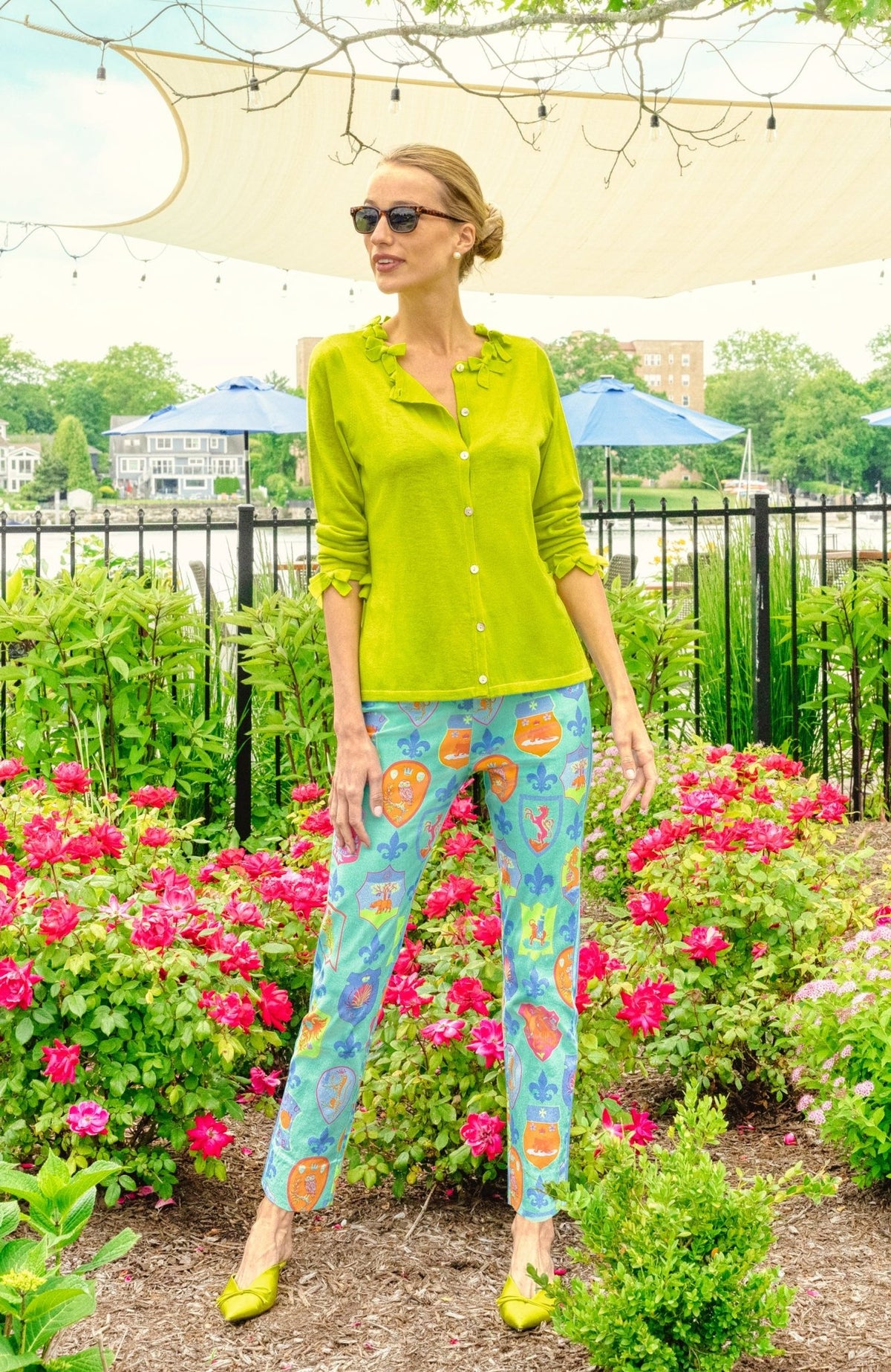 Breakfast at Tiffany's Cardigan - Final Sale Lime