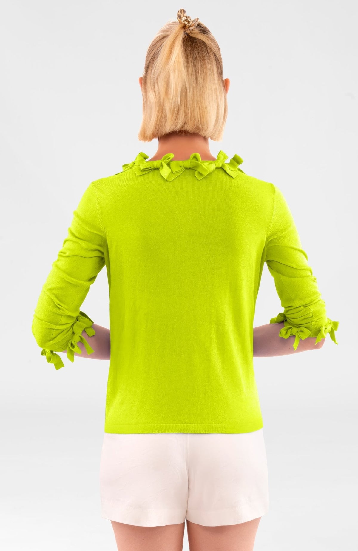 Breakfast at Tiffany's Cardigan - Final Sale Lime