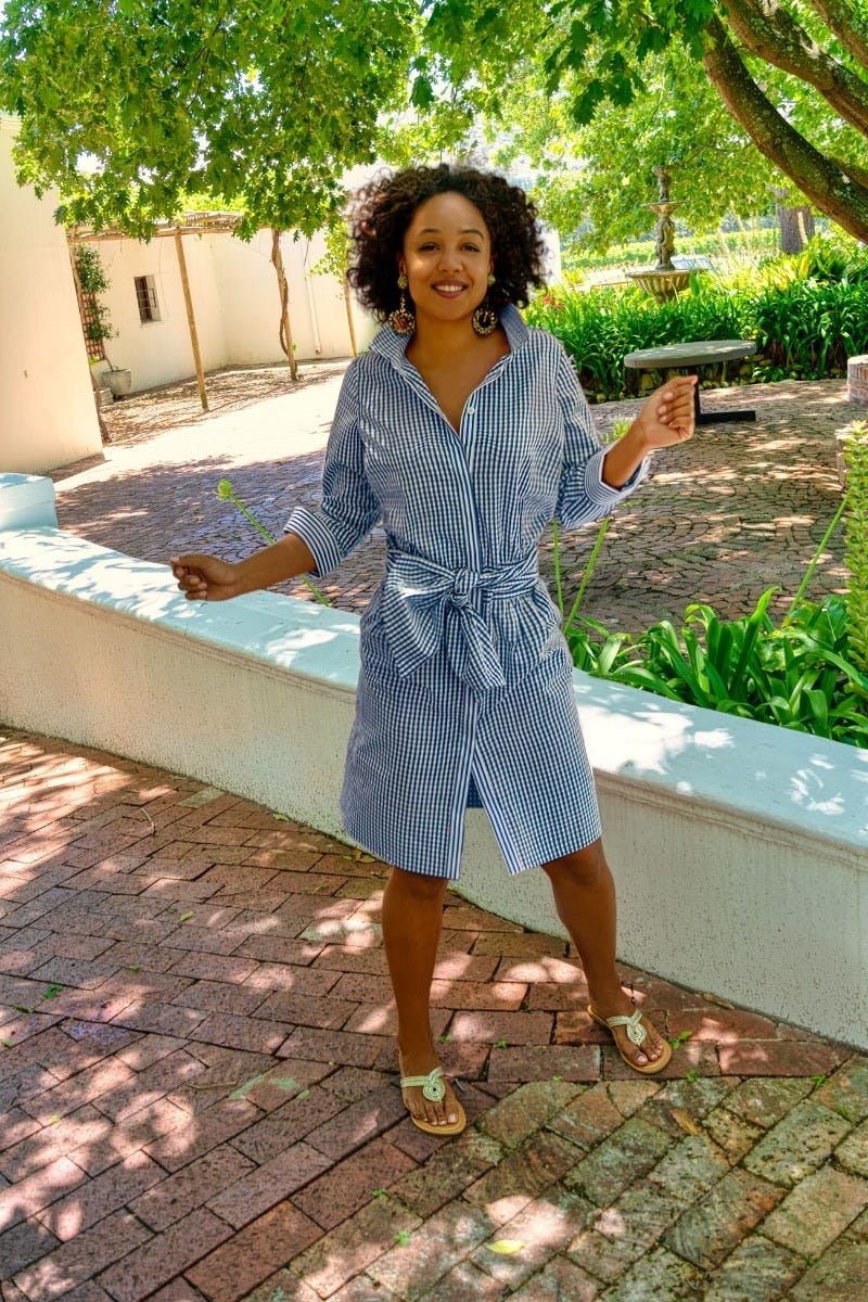 Breezy Blouson Dress - Gingham - Gretchen Scott Breezy Blouson Dress - Gingham - Gretchen Scott