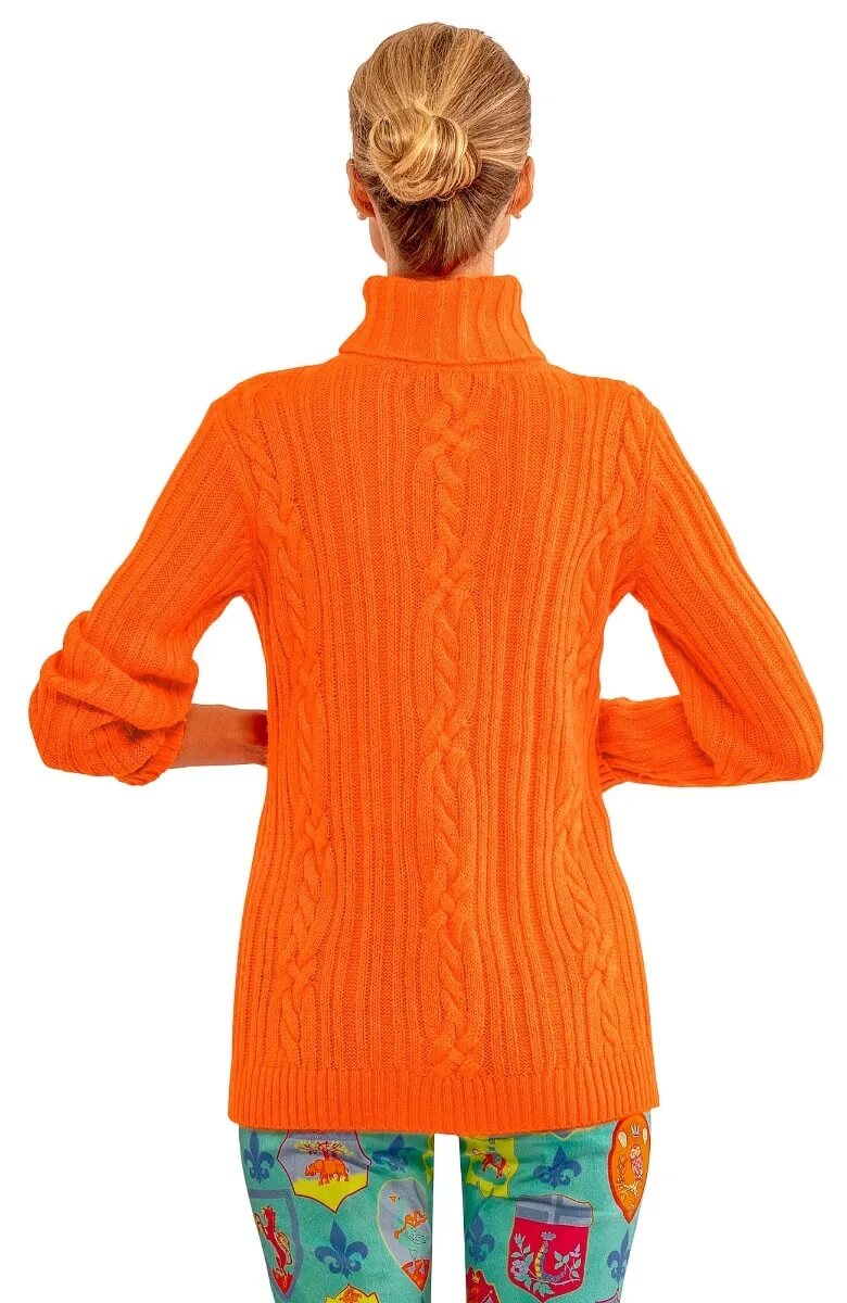 Cable Car Sweater Orange