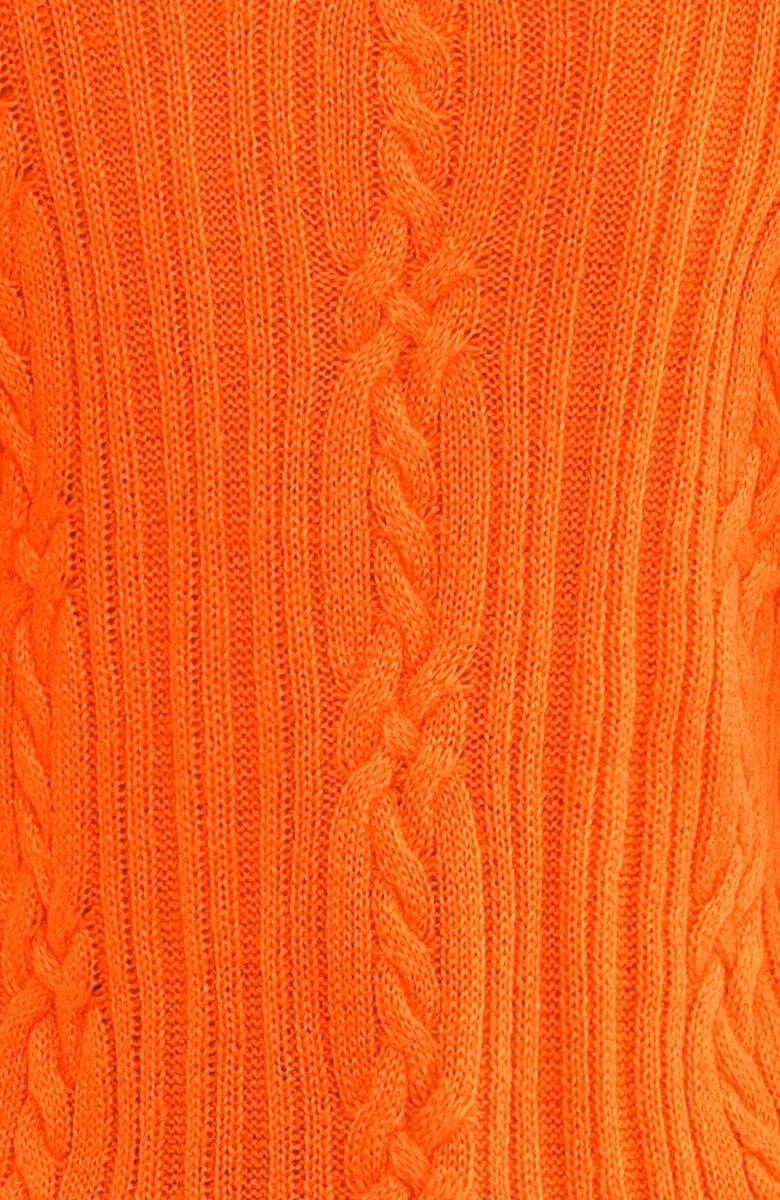 Cable Car Sweater Orange