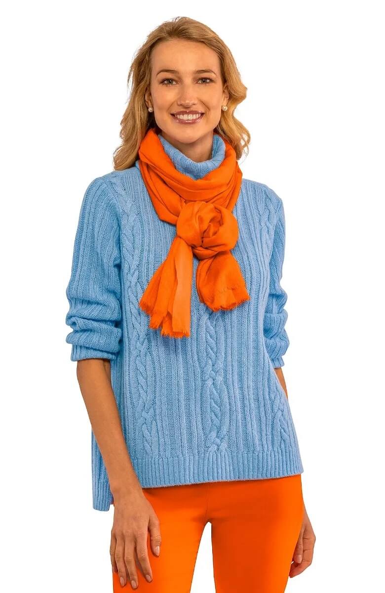 Cable Car Sweater - Final Sale Periwinkle