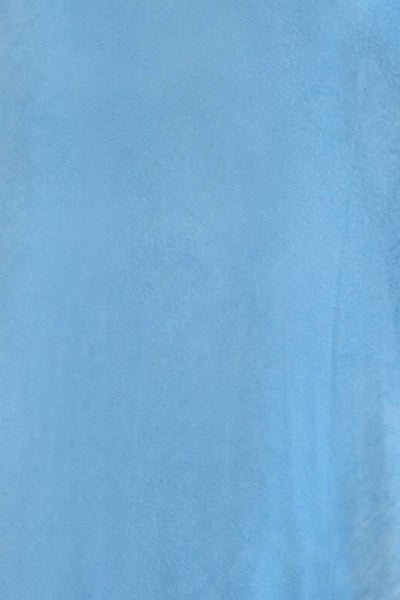 Cashmere-Like Poncho Aquablue One Size