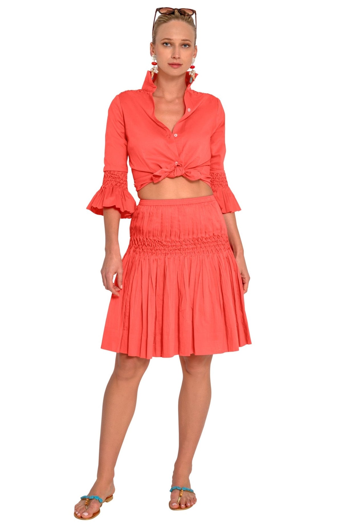 Ceres Goddess Of Earth Skirt - Roman Goddess Coral