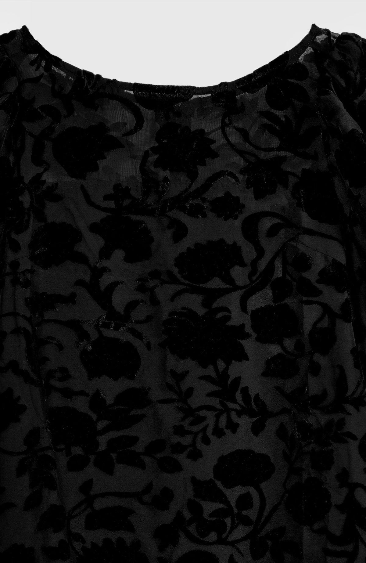 Champs Bubble Dress - Floral Burnout Black