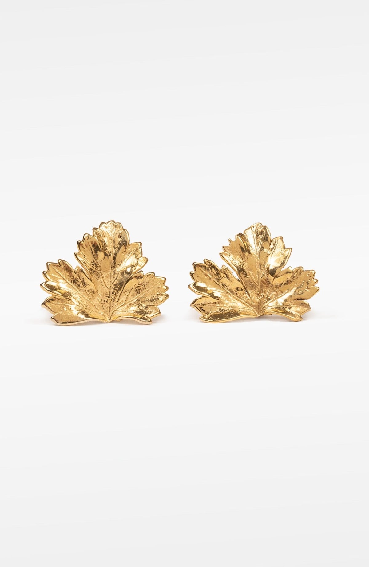 Claude Lalanne Gold-Plated Leaf Clip-On Earrings
